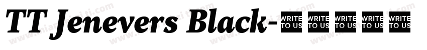 TT Jenevers Black字体转换